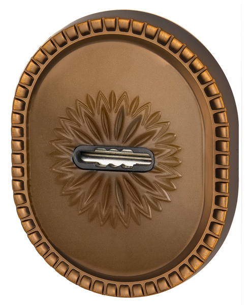 Декоративная накладка Armadillo на сувальдный замок PS-DEC CL (ATC ProtecTor 1) BB-17 коричневая бронза 34937