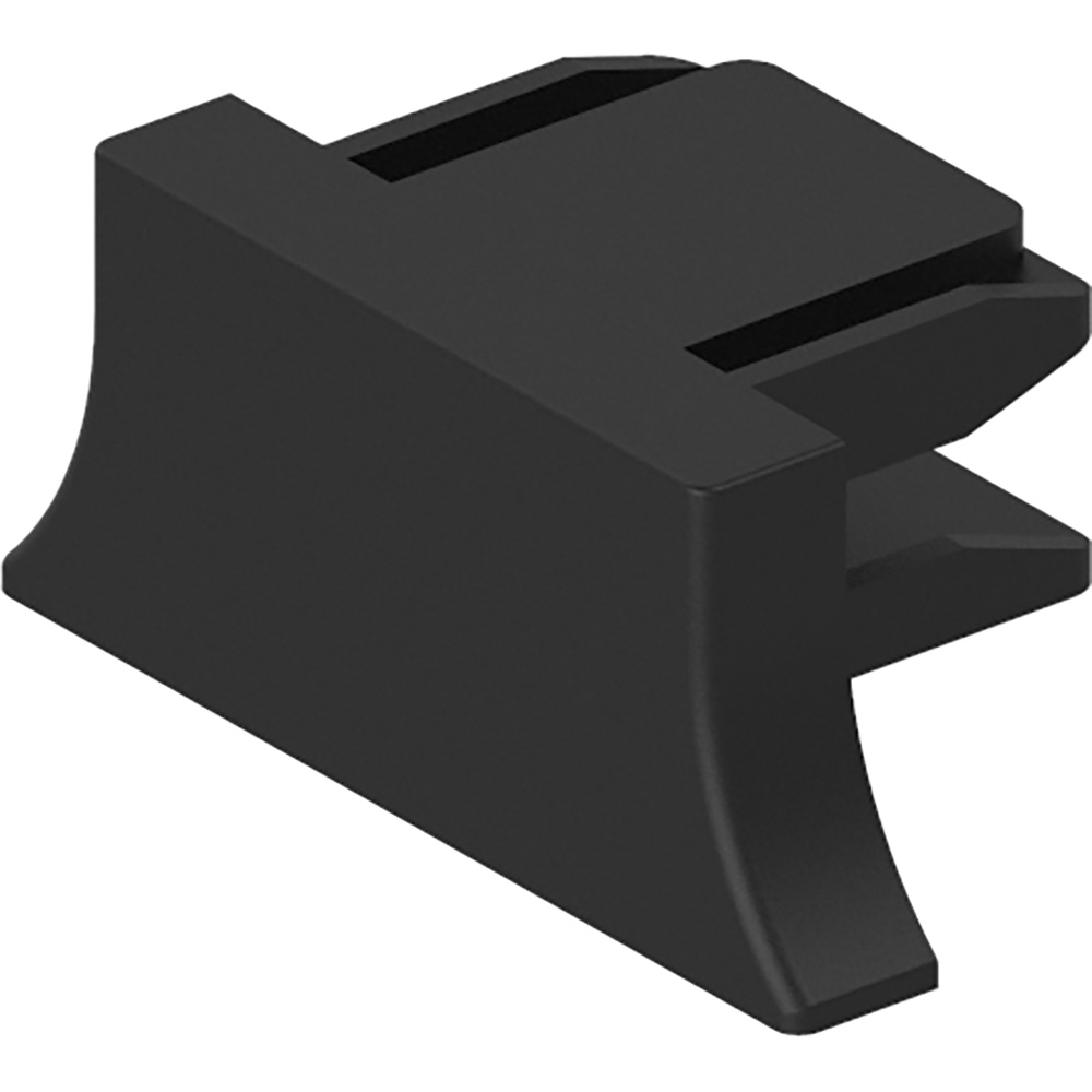 Заглушка пластиковая для шинопровода, черный Feron LD1011 41886
