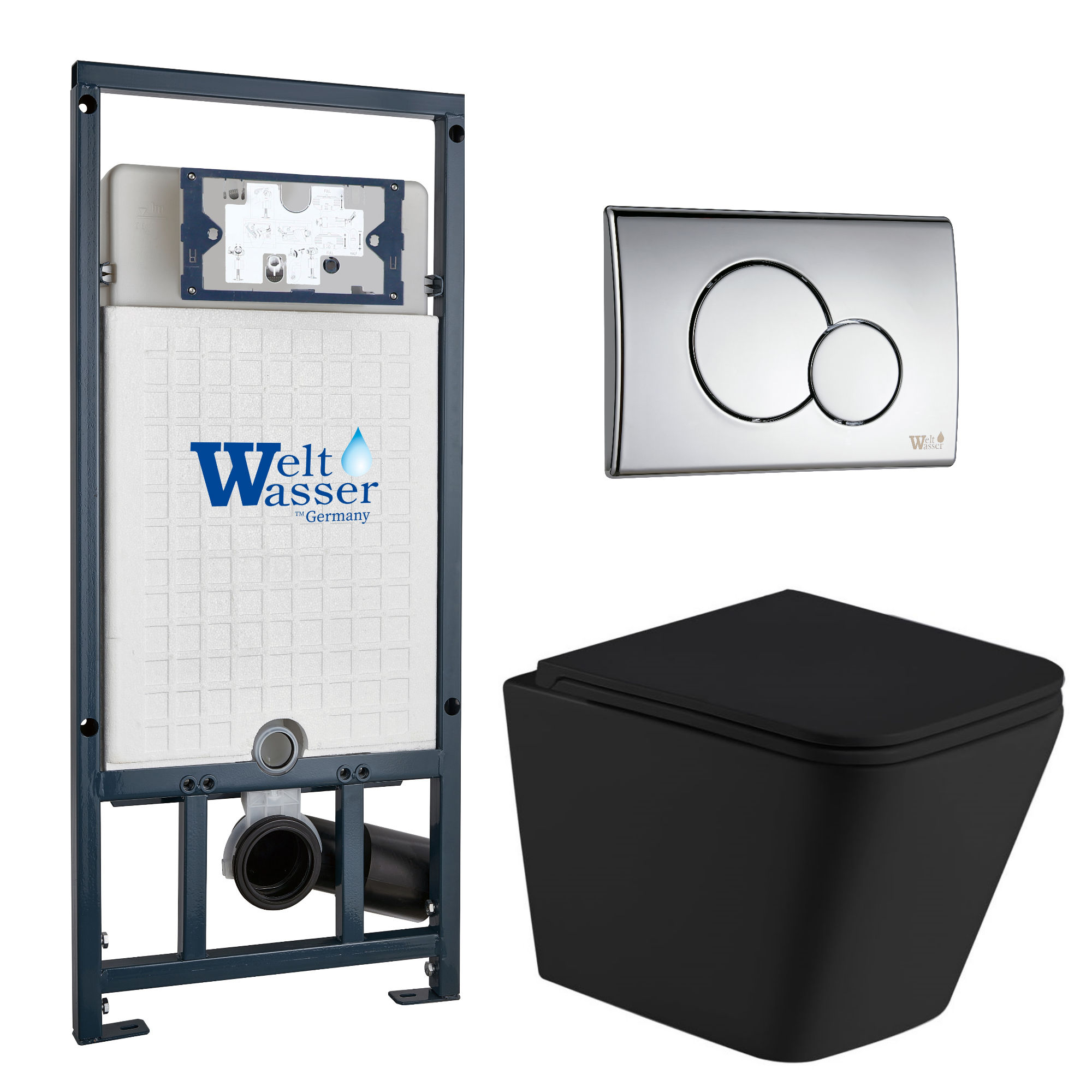 Комплект WeltWasser 10000012002 Gelbach 043 MT-BL + Marberg 507 + Marberg 507 RD CR
