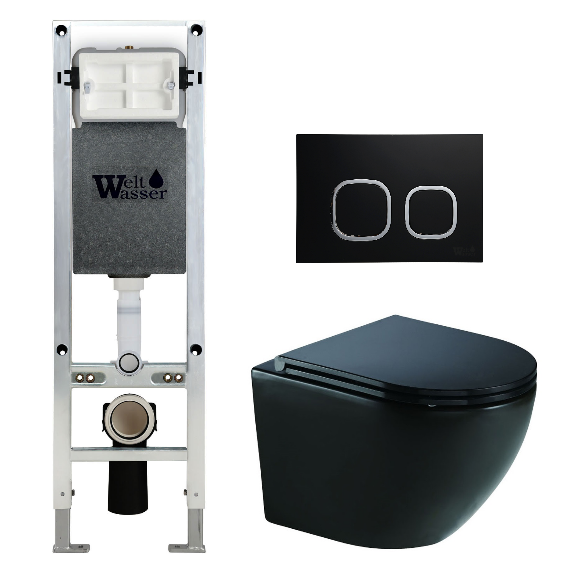 Комплект WeltWasser 10000010928 Merzbach 041 XL MT-BL + Amberg 350 ST + Amberg RD-BL