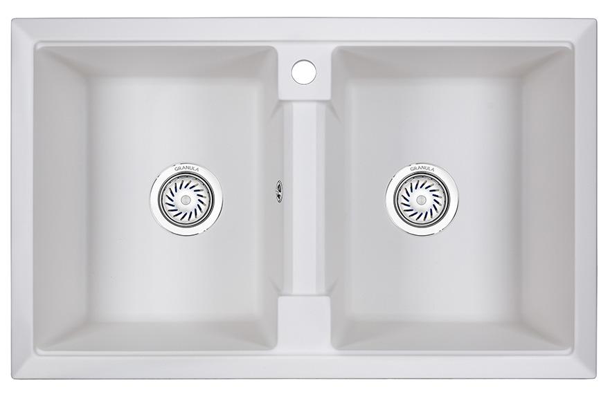 Врезная кухонная мойка Granula 8101 арктик