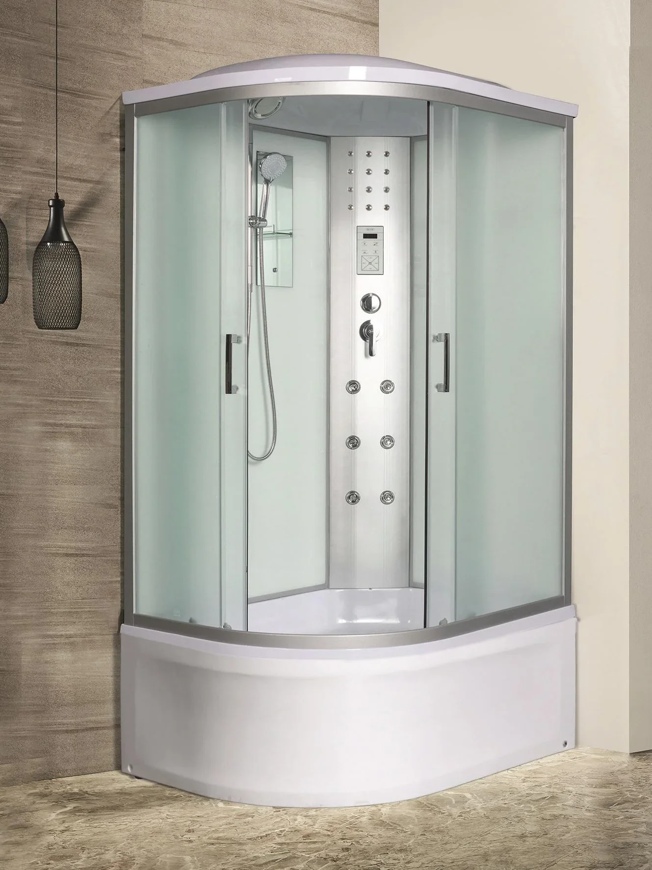 Душевая кабина River Dunay XL 100/80/44 MT R 10000014177 с крышей, матовое стекло, высокий поддон 44