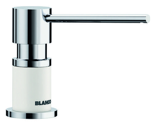  Дозатор для жидкого мыла Blanco Lato хром/белый 525814