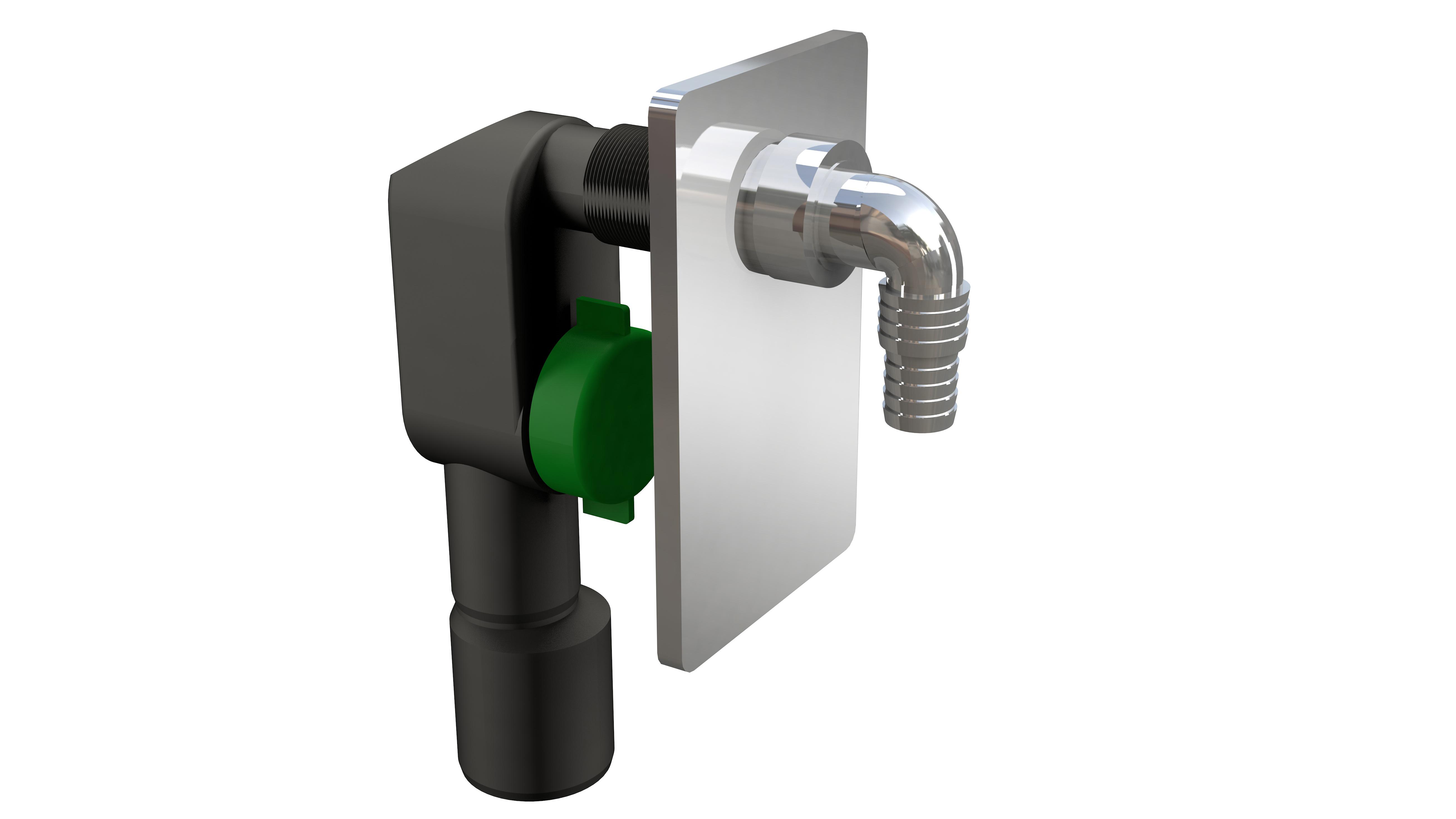 Cифон для стиральной и посудомоечной машины под штукатурку Bonomini 3200CR50B9WZ