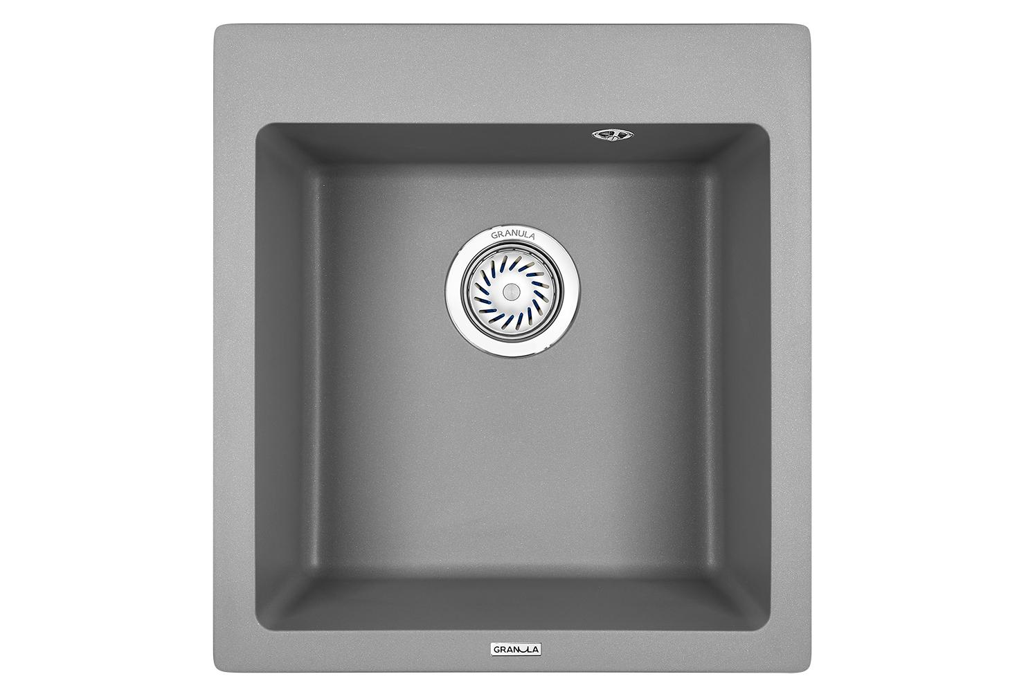 Врезная кухонная мойка Granula 4651 алюминиум