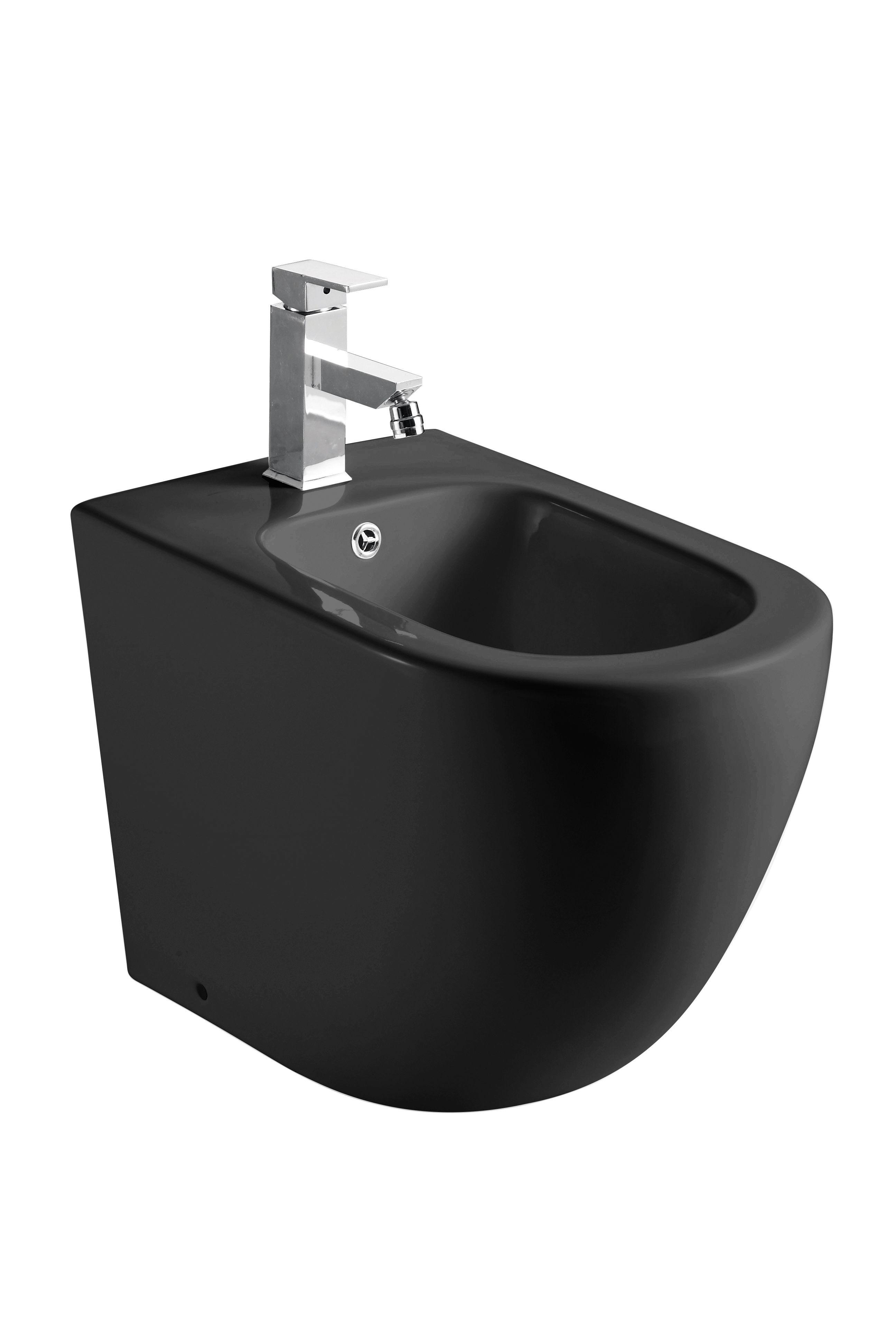 Биде напольное WeltWasser 41x36.8x57.3 WW MERZBACH 003 MT-BL 10000006095 черный матовый