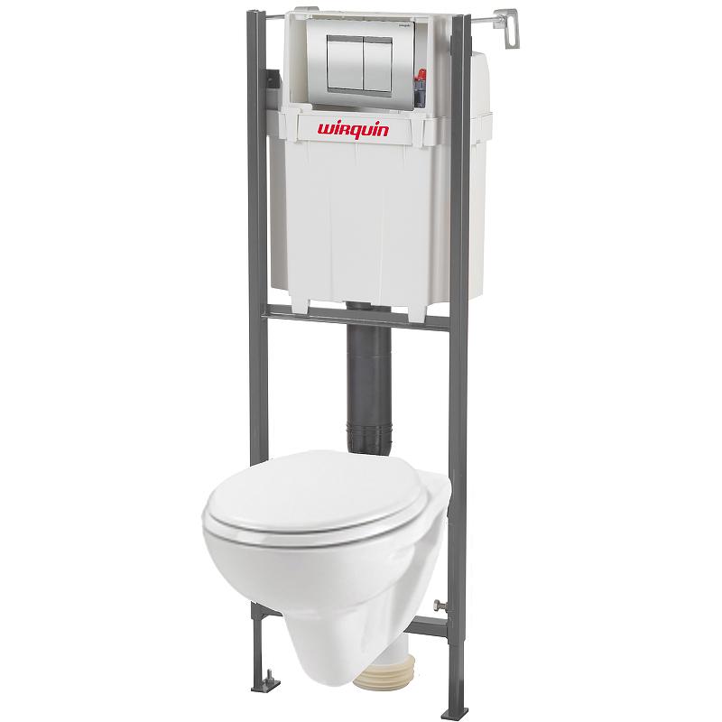 Унитаз с инсталляцией подвесной Wirquin Initio 55975001
