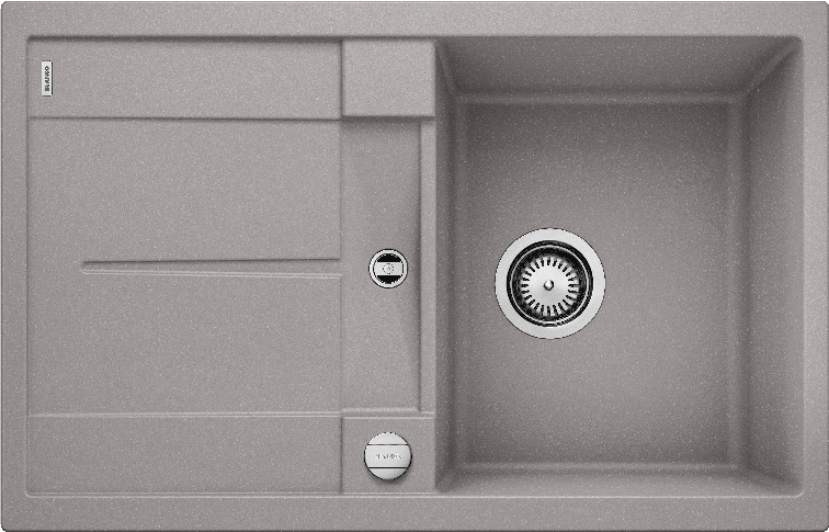 Врезная кухонная мойка Blanco METRA 45 S SILGRANIT PuraDur алюметаллик