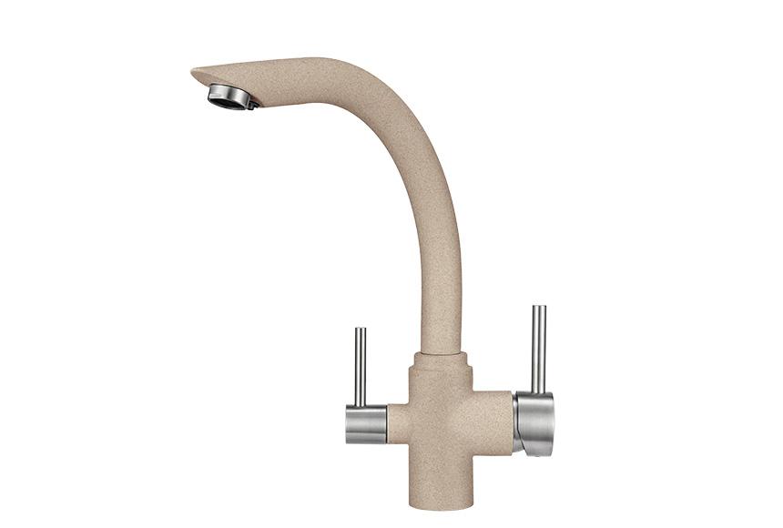 Смеситель для кухни (мойки) Granula 2304 песок