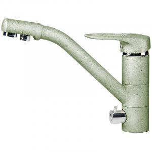 Смеситель для кухни AquaGranitEx C-6040 (303) салатовый