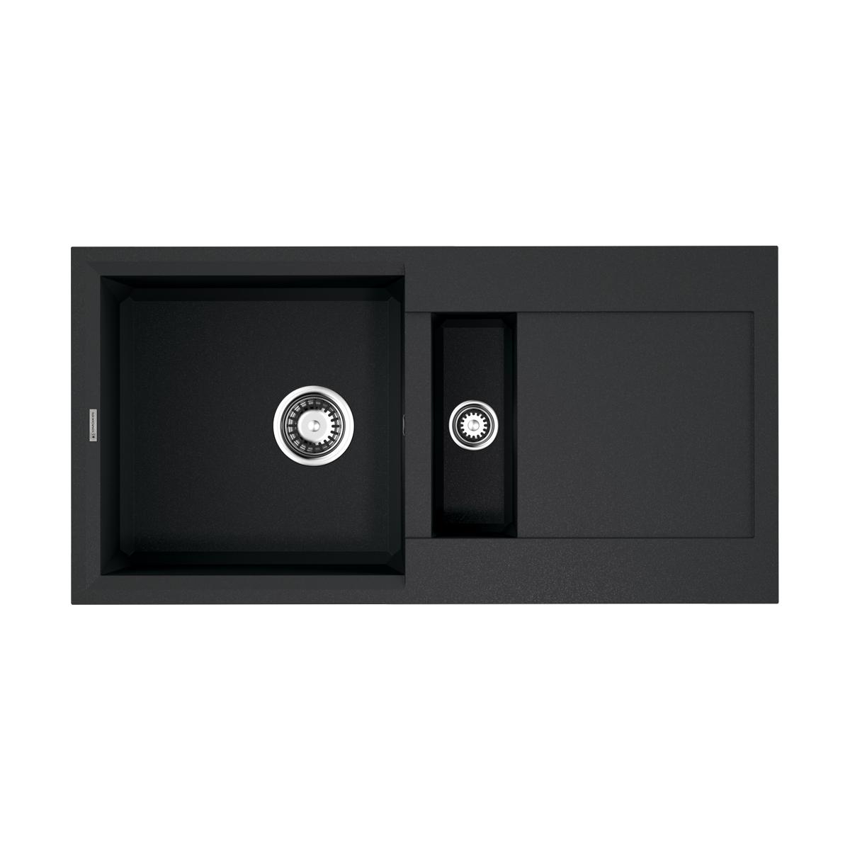 Врезная кухонная мойка Omoikiri Sakaime 86-2-BL черный 4993117