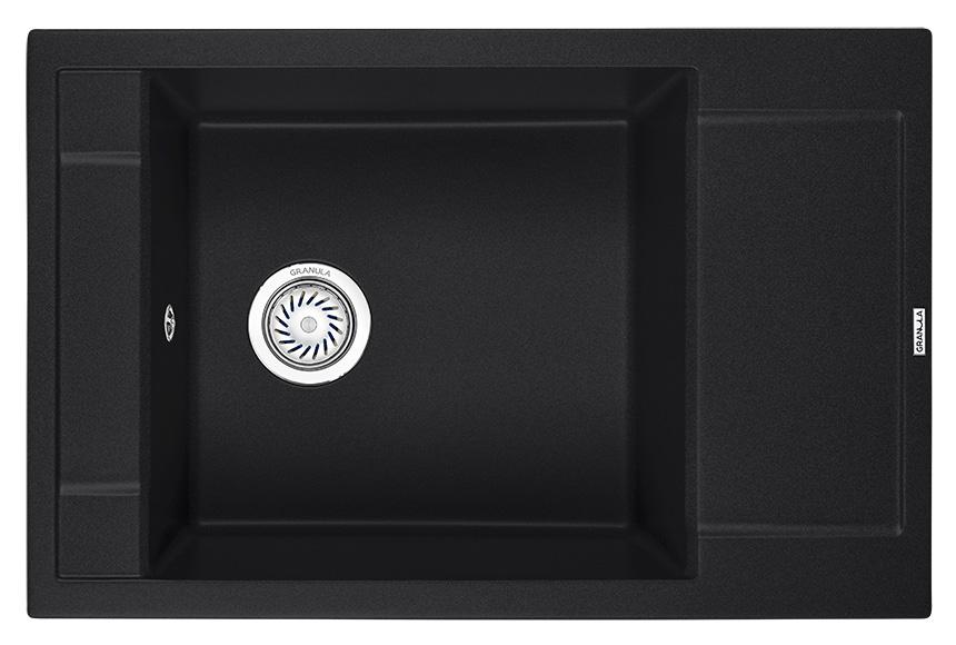 Врезная кухонная мойка Granula 7806 чёрный