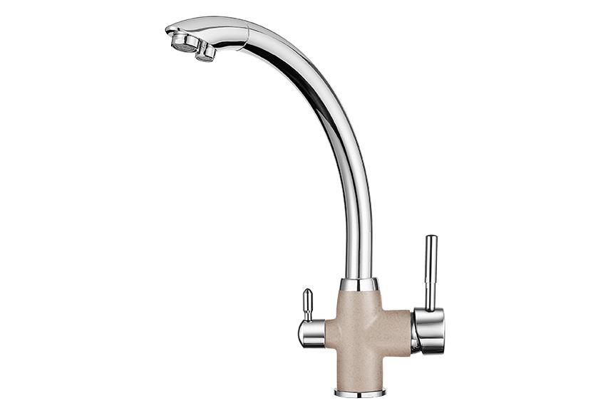 Смеситель для кухни (мойки) Granula 3167 xром/антик