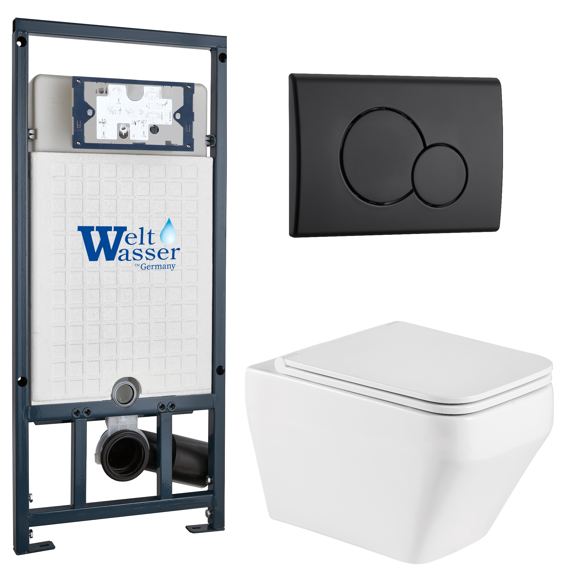 Комплект WeltWasser 10000011684 Hofbach 041 GL-WT + Marberg 507 + Marberg 507 RD MT-BL