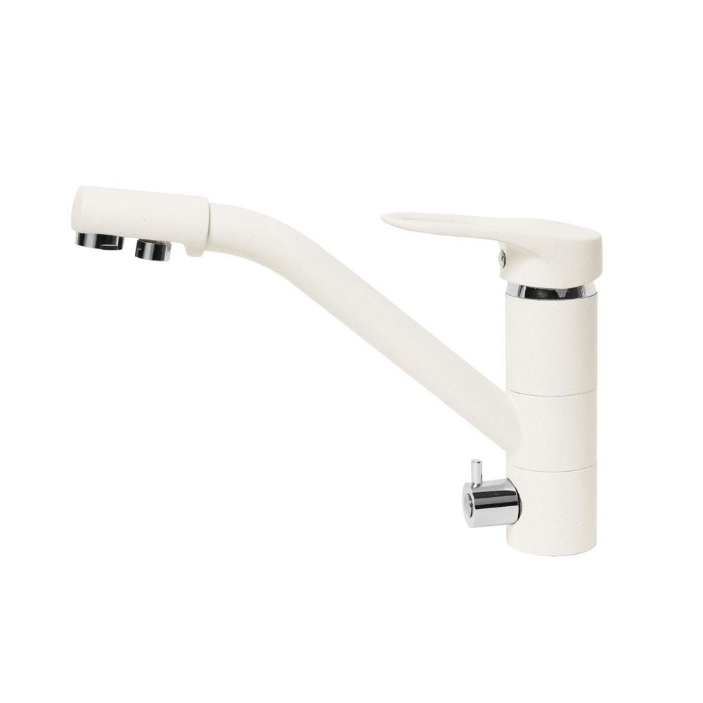 Смеситель для кухни AquaGranitEx C-6040 (331) белый