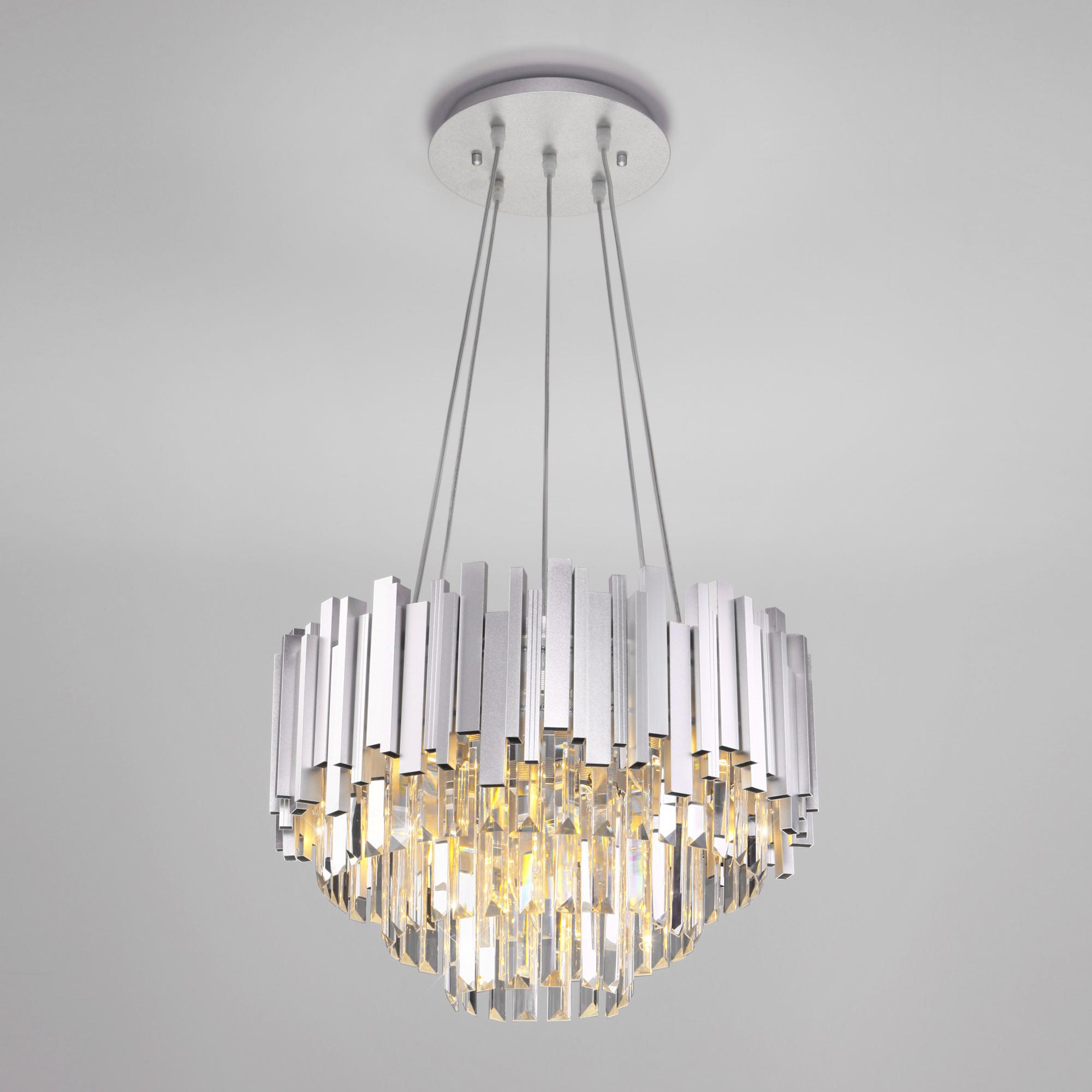 Подвесная люстра Bogate's Умный дом 340/6 серебро