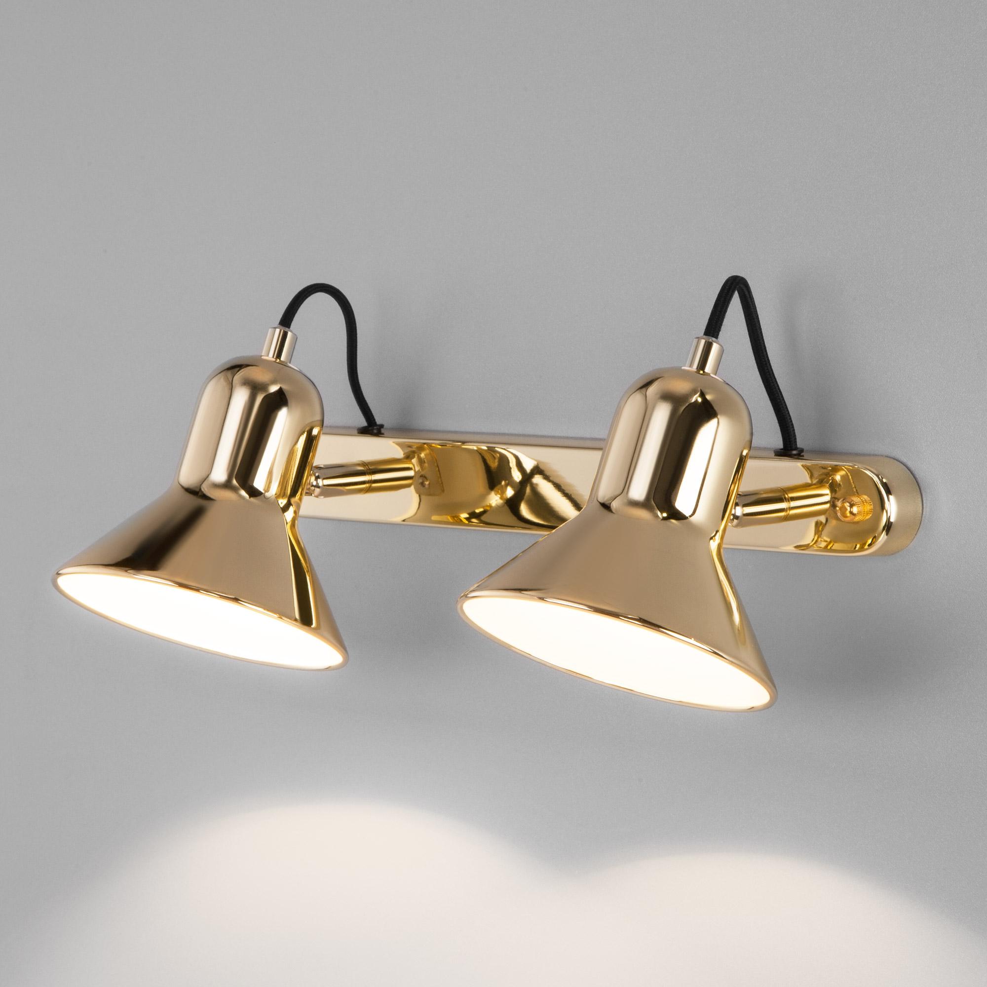 Настенный светильник с поворотными плафонами Eurosvet 20082/2 золото