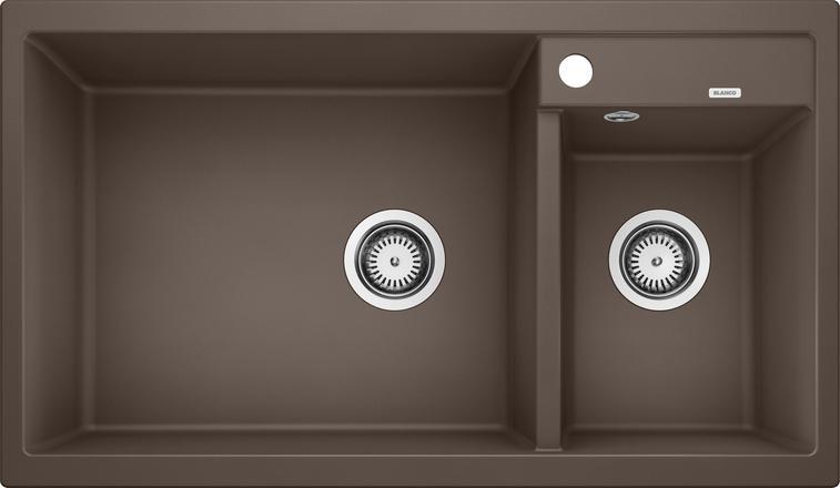 Врезная кухонная мойка Blanco METRA 9 SILGRANIT PuraDur (чаша слева) кофе