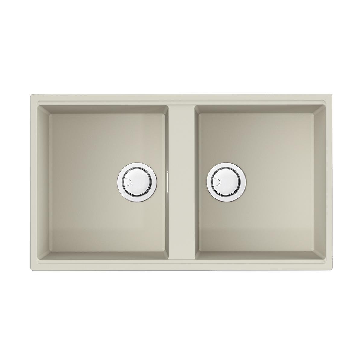 Врезная кухонная мойка Omoikiri Kitagawa 83-2-U-WH белый 4993809