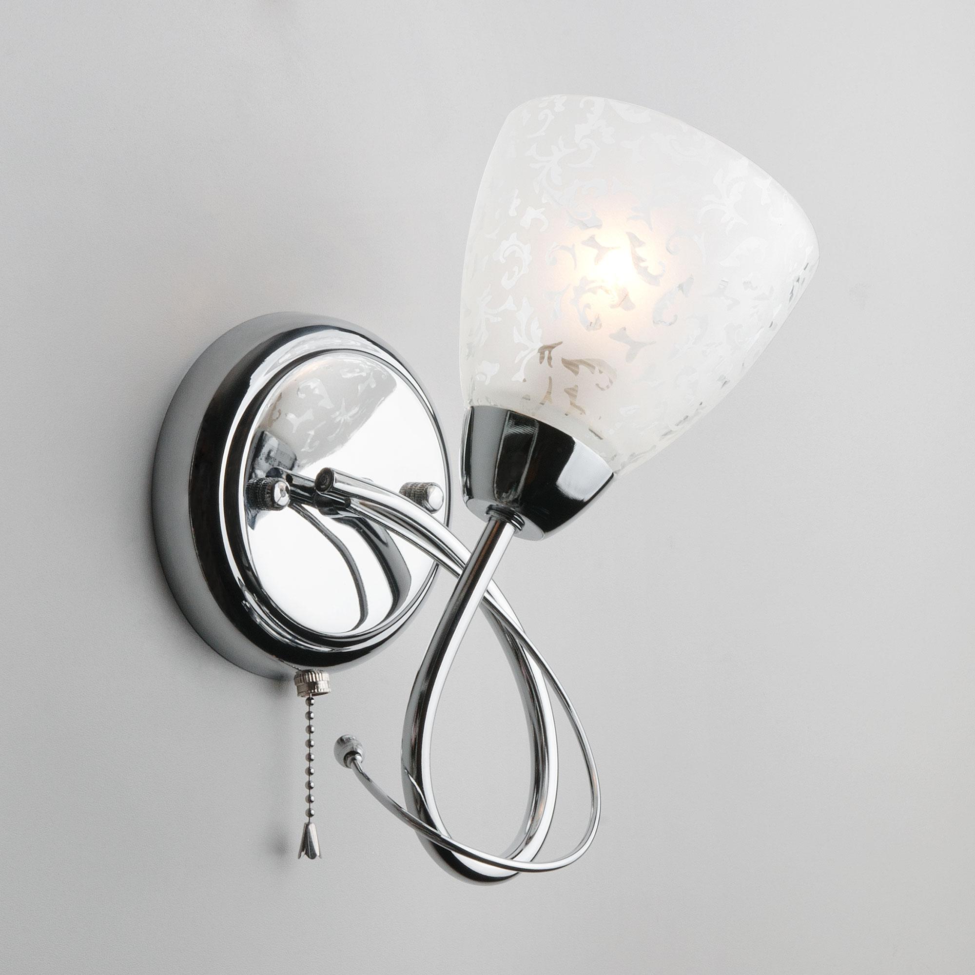 Бра с плафоном Eurosvet 30130/1 хром