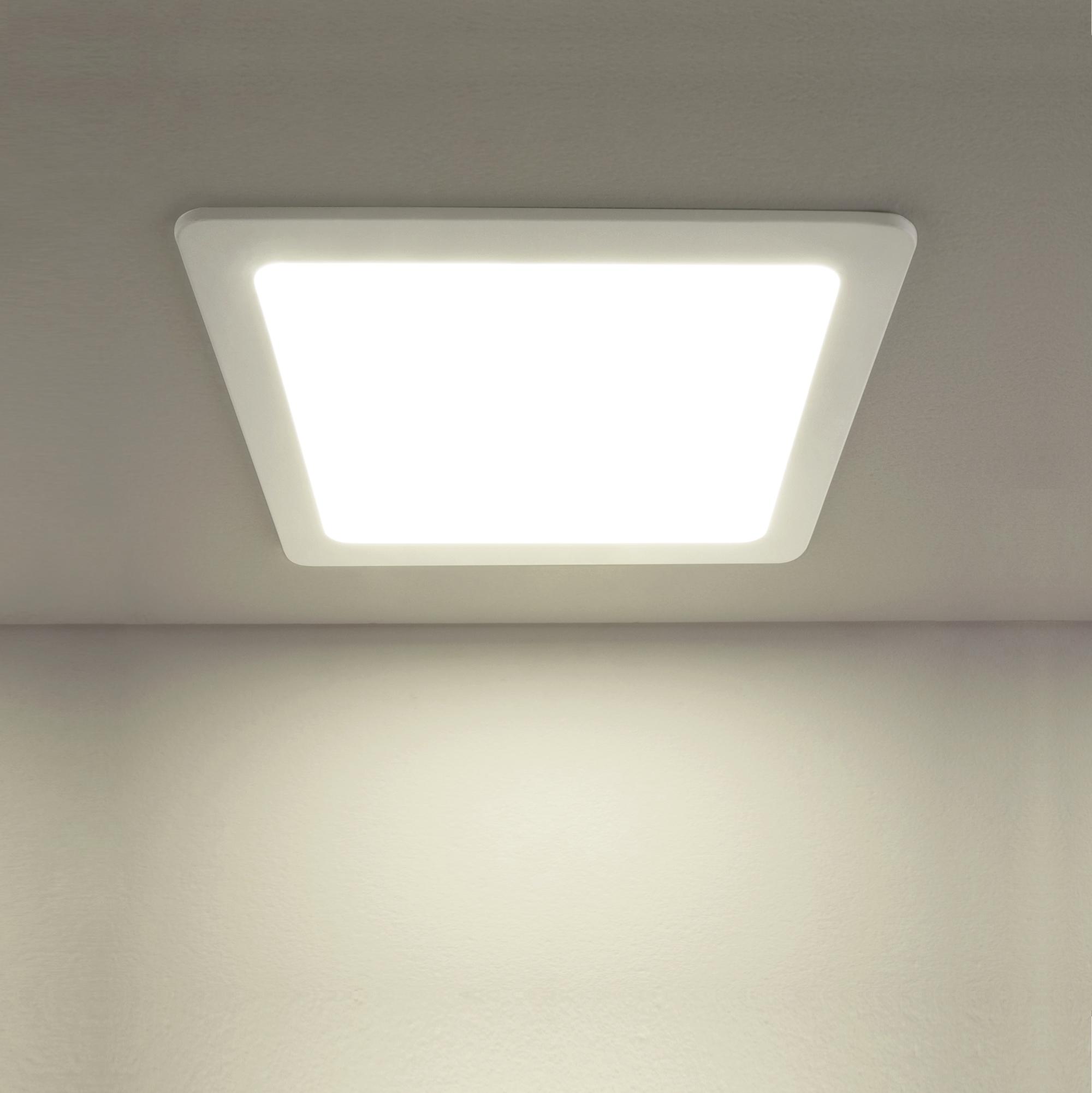 Встраиваемый потолочный светодиодный светильник Elektrostandard DLS003 18W 4200K