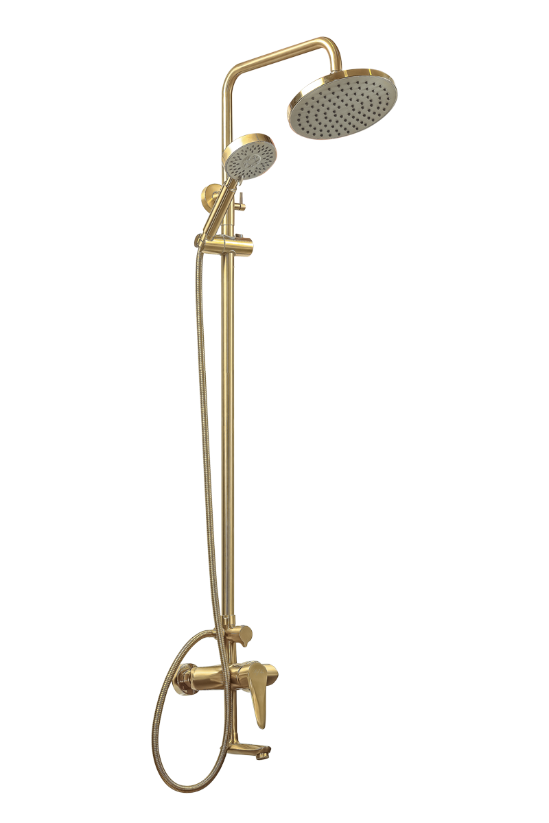 Душевая система ПСМ-Профсан Steel PSM-303-8 золото