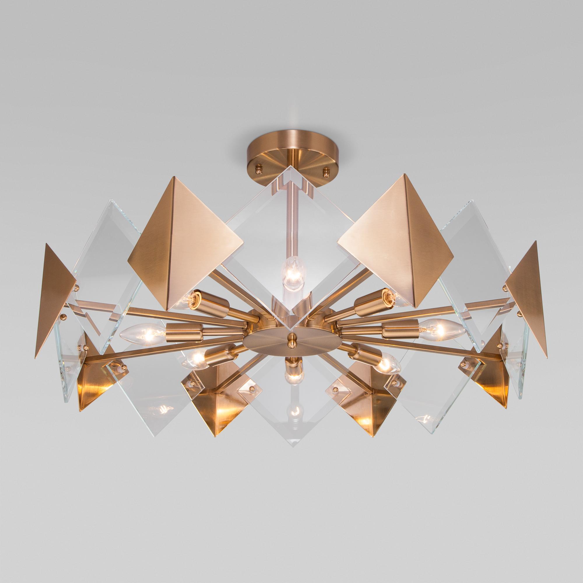 Потолочный светильник Eurosvet Умный дом 60121/8 латунь