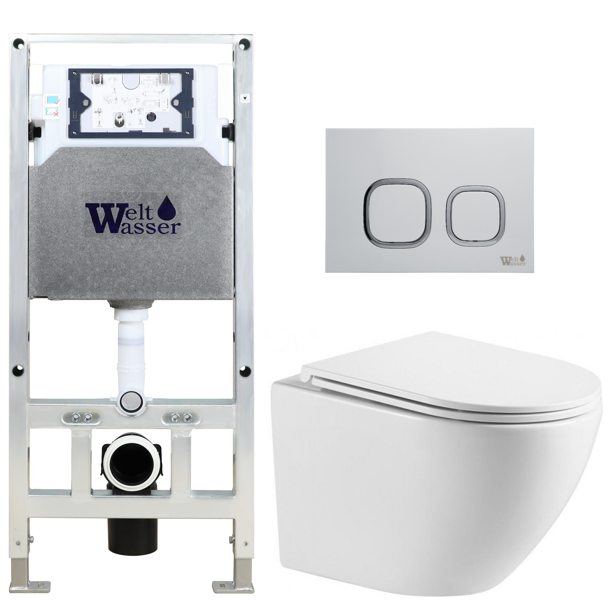 Комплект WeltWasser 10000011428 Merzbach 043 MT-WT + Amberg 506 ST + Amberg RD-WT