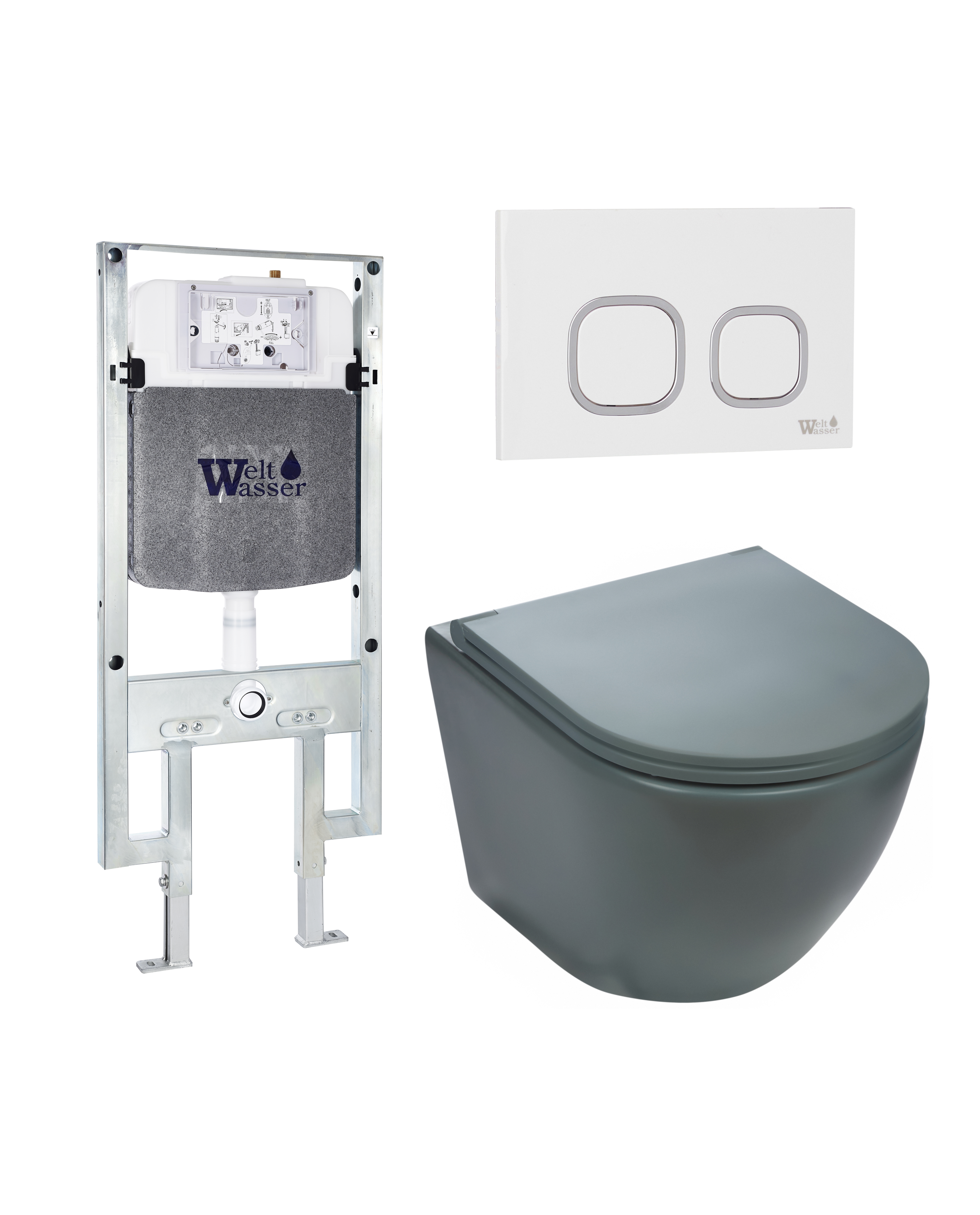 Комплект WeltWasser 10000011378 Merzbach 043 MT-GR + Amberg 497 ST + Amberg RD-WT