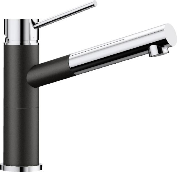 Смеситель для кухни (мойки) Blanco Alta-S Compact хром/черный