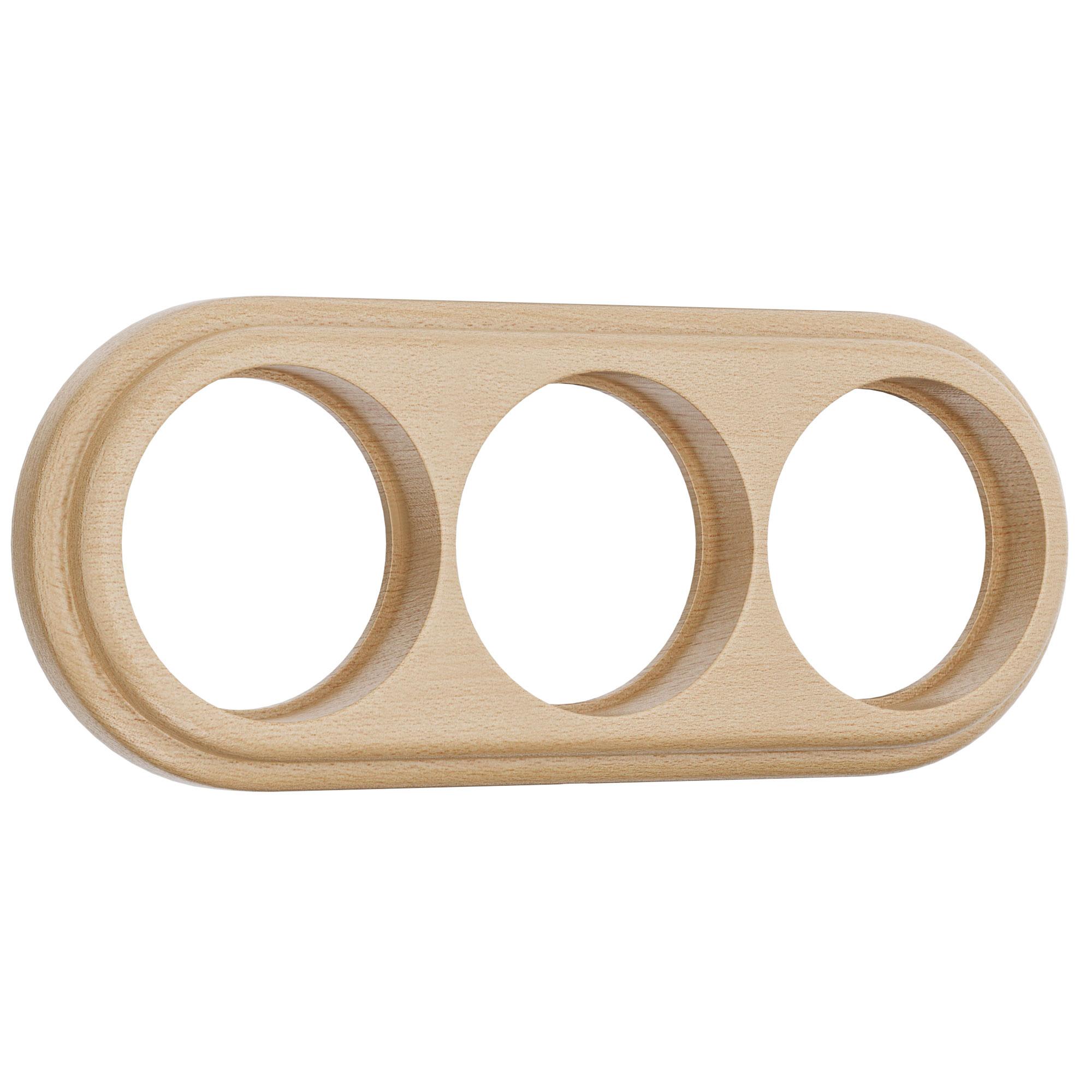 Рамка на 3 поста светлый бук Werkel W0035224