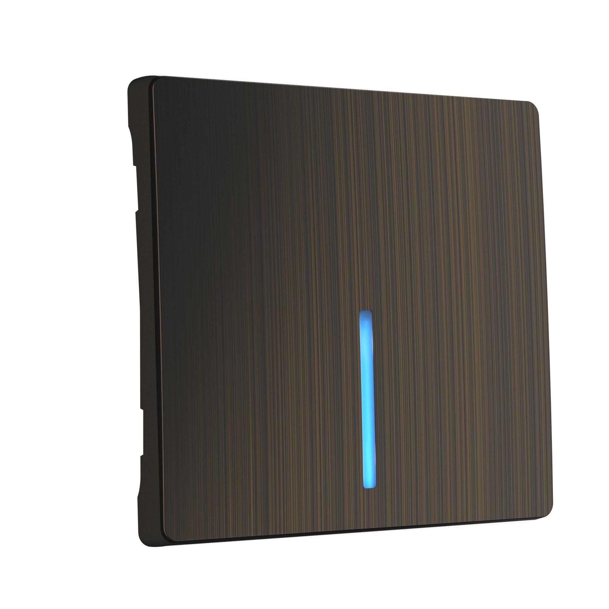 Клавиша для выключателя c подсветкой бронзовый Werkel W1119112