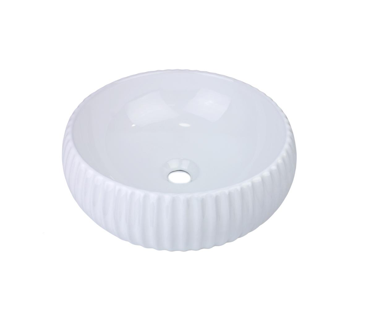 Раковина-чаша Bronze de Luxe Эмеральда белая 400х400х130 1382W