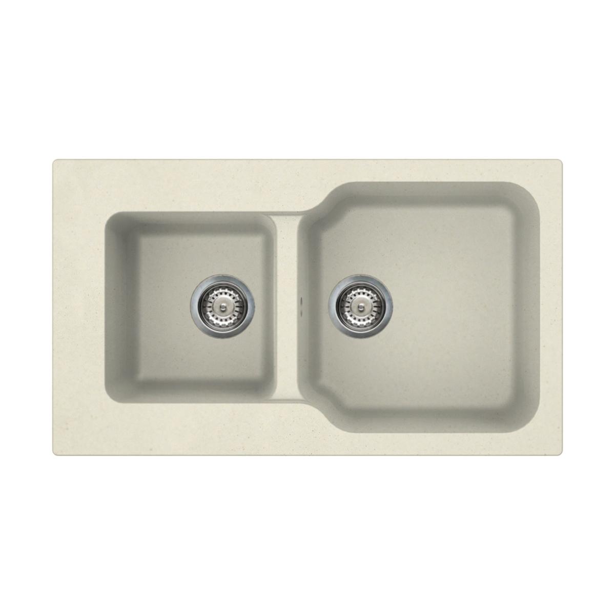 Врезная кухонная мойка Omoikiri Maru 86-2-BE ваниль 4993285