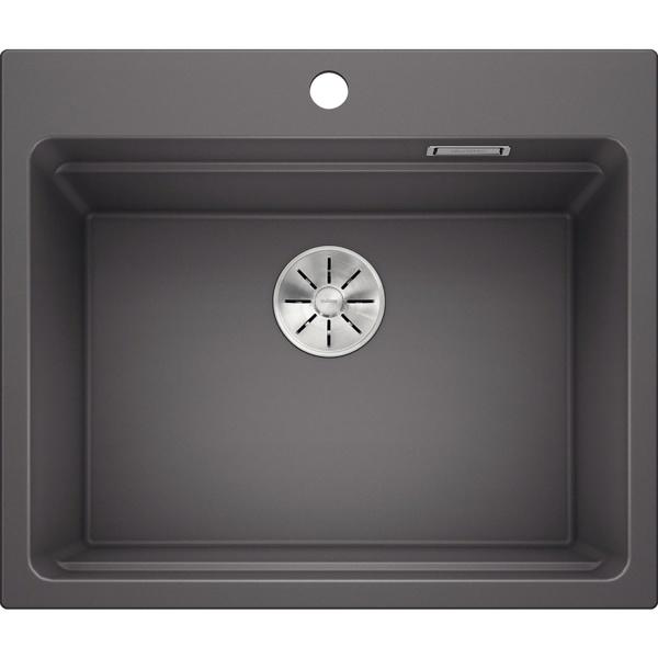 Врезная кухонная мойка Blanco ETAGON 6 SILGRANIT PuraDur темная скала