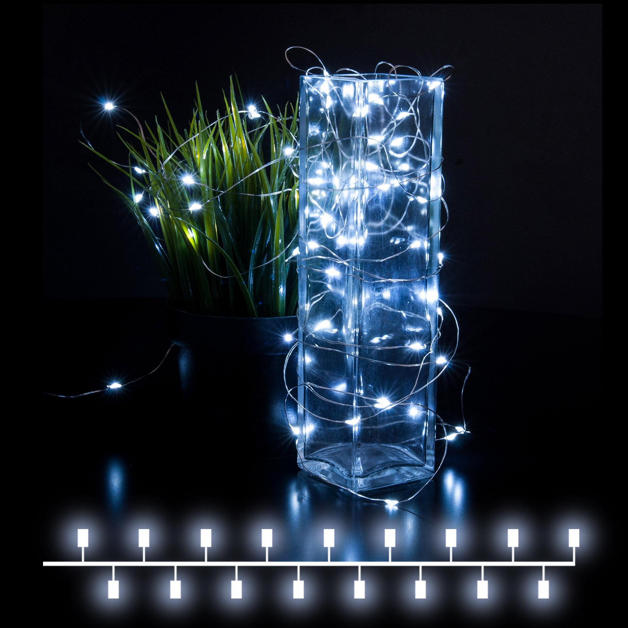 Гирлянда нить "Роса" Eurosvet 5м IP20 400-007 белый