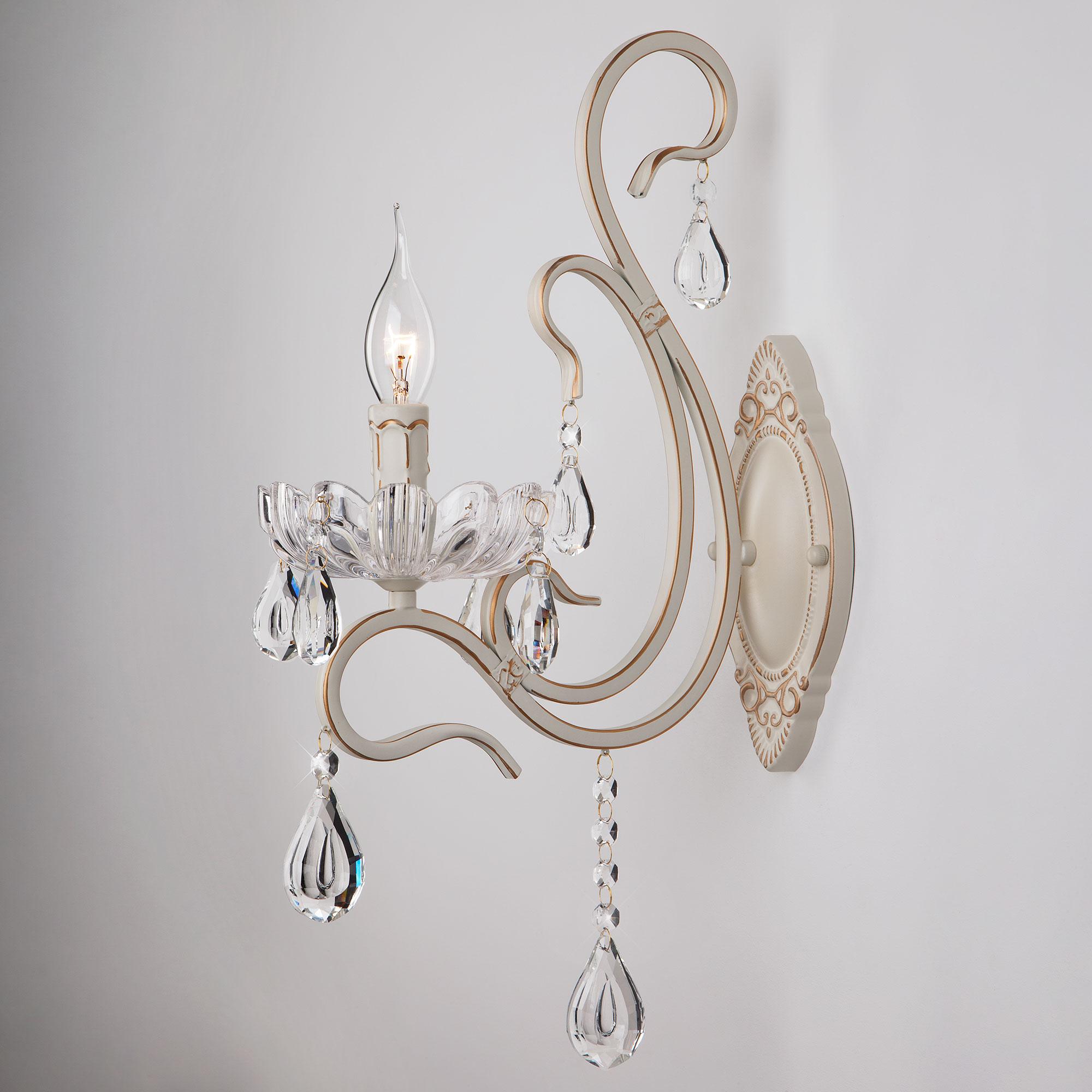 Бра с хрусталем Eurosvet 12205/1 белый