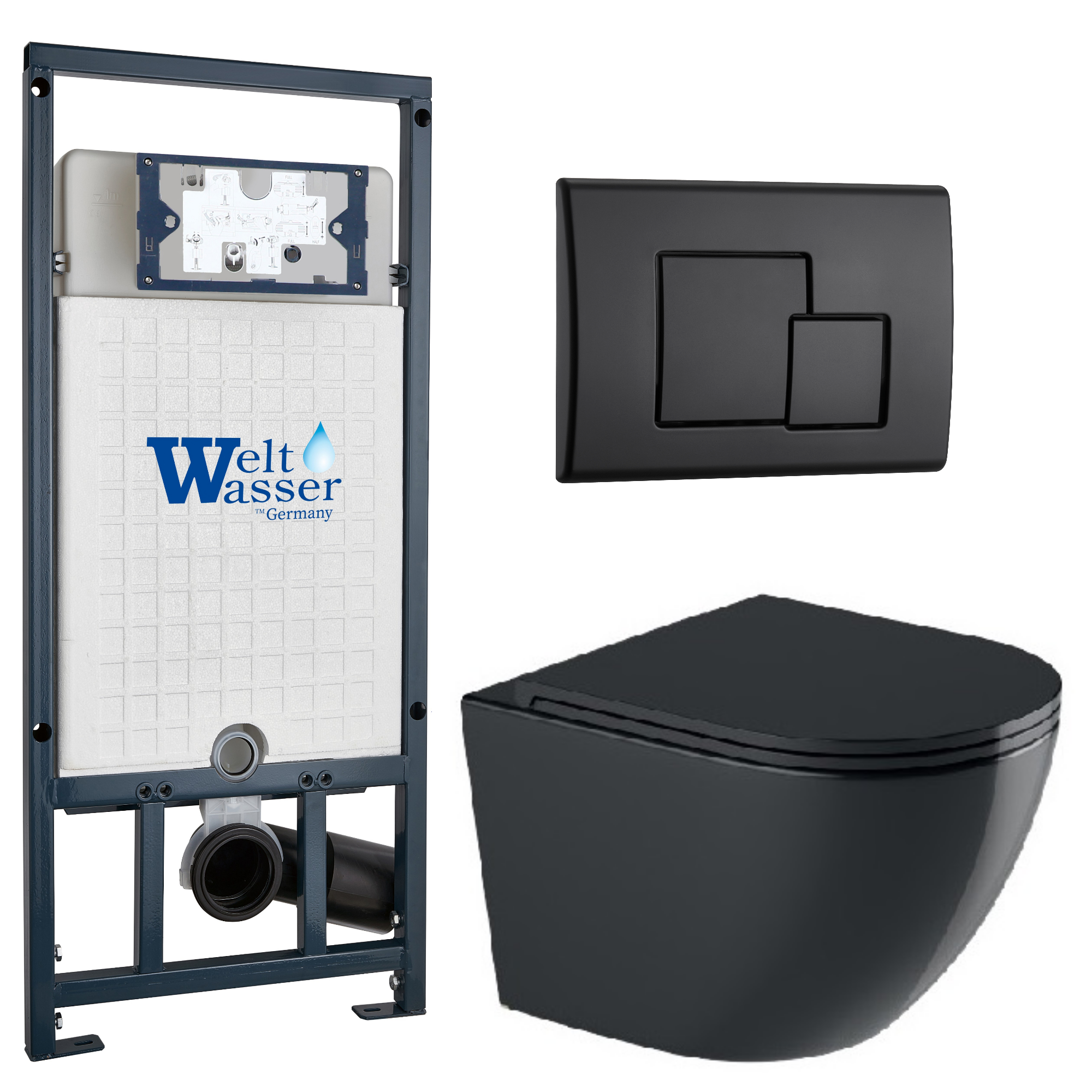 Комплект WeltWasser 10000012208 Merzbach 043 GL-BL + Marberg 507 + Marberg 507 SE MT-BL
