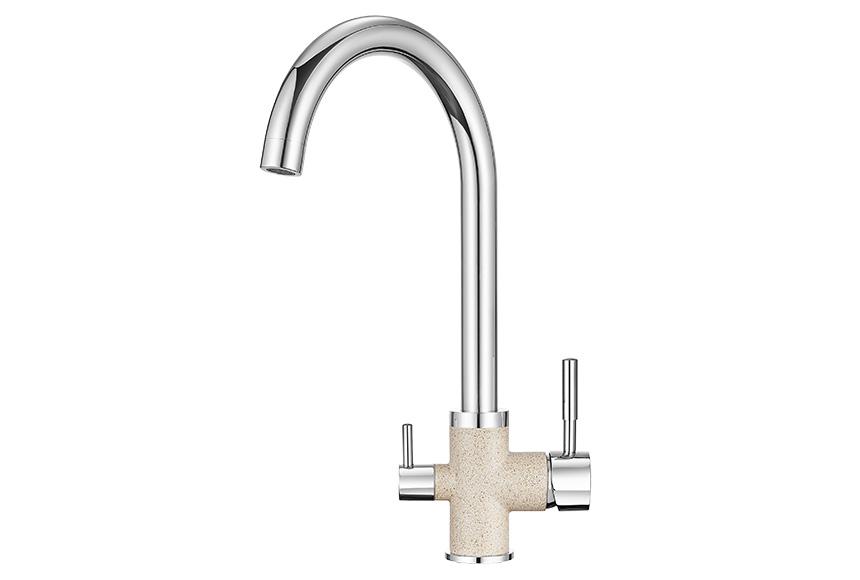 Смеситель для кухни (мойки) Granula 3168 xром/классик