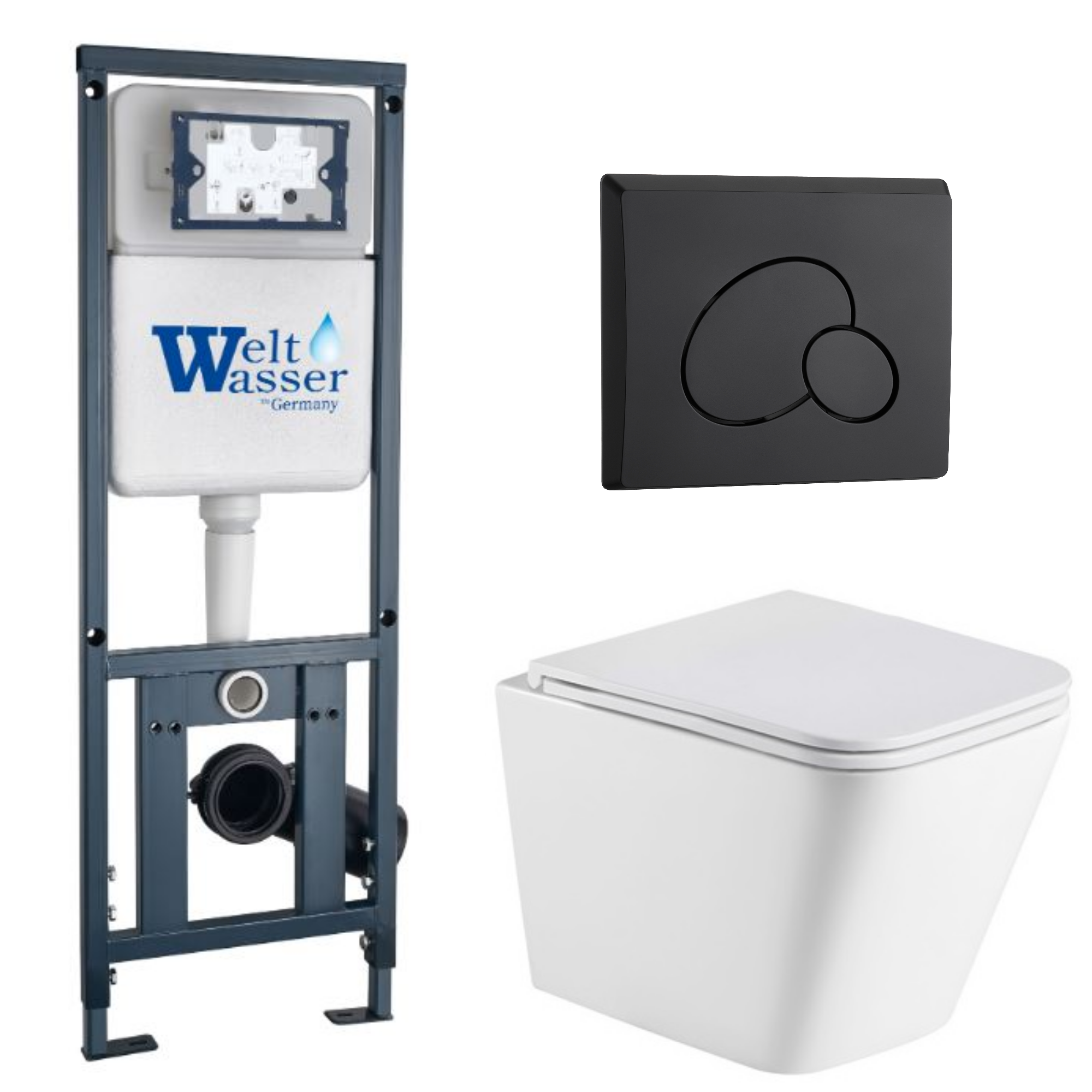 Комплект WeltWasser 10000011913 Gelbach 043 MT-WT + Marberg 410 + Marberg 410 RD MT-BL