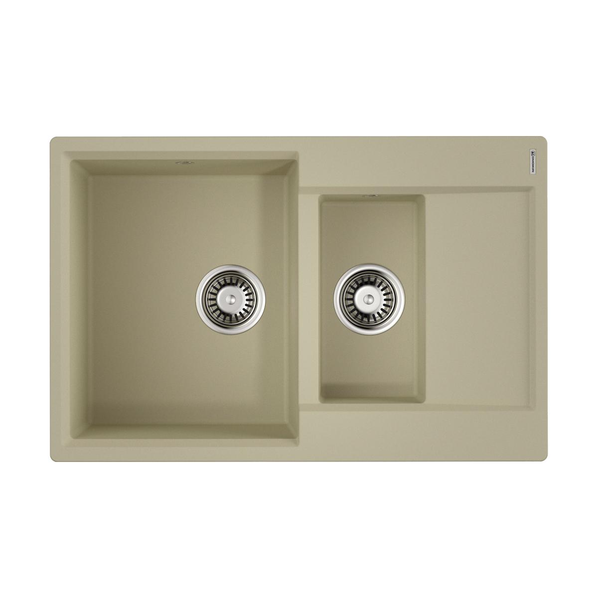 Врезная кухонная мойка Omoikiri Daisen 78-2-BE ваниль 4993328