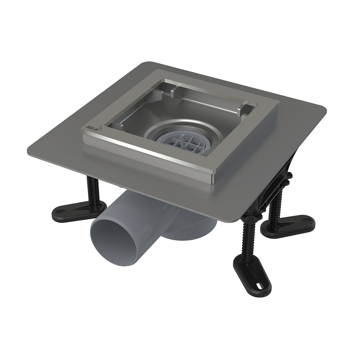 Сливной трап AlcaPlast APV130 130х130 боковой выпуск