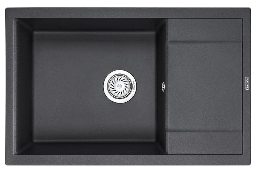Врезная кухонная мойка Granula 7805 чёрный