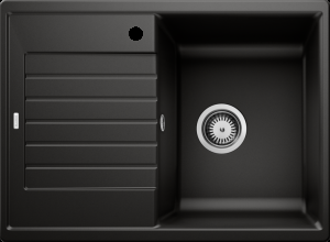 Врезная кухонная мойка Blanco ZIA 45 S Compact SILGRANIT PuraDur черный