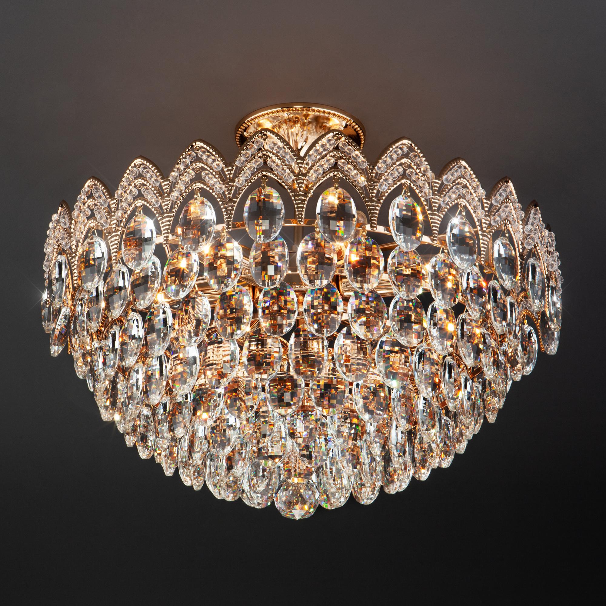 Люстра с хрусталем Eurosvet 3649/6 золото