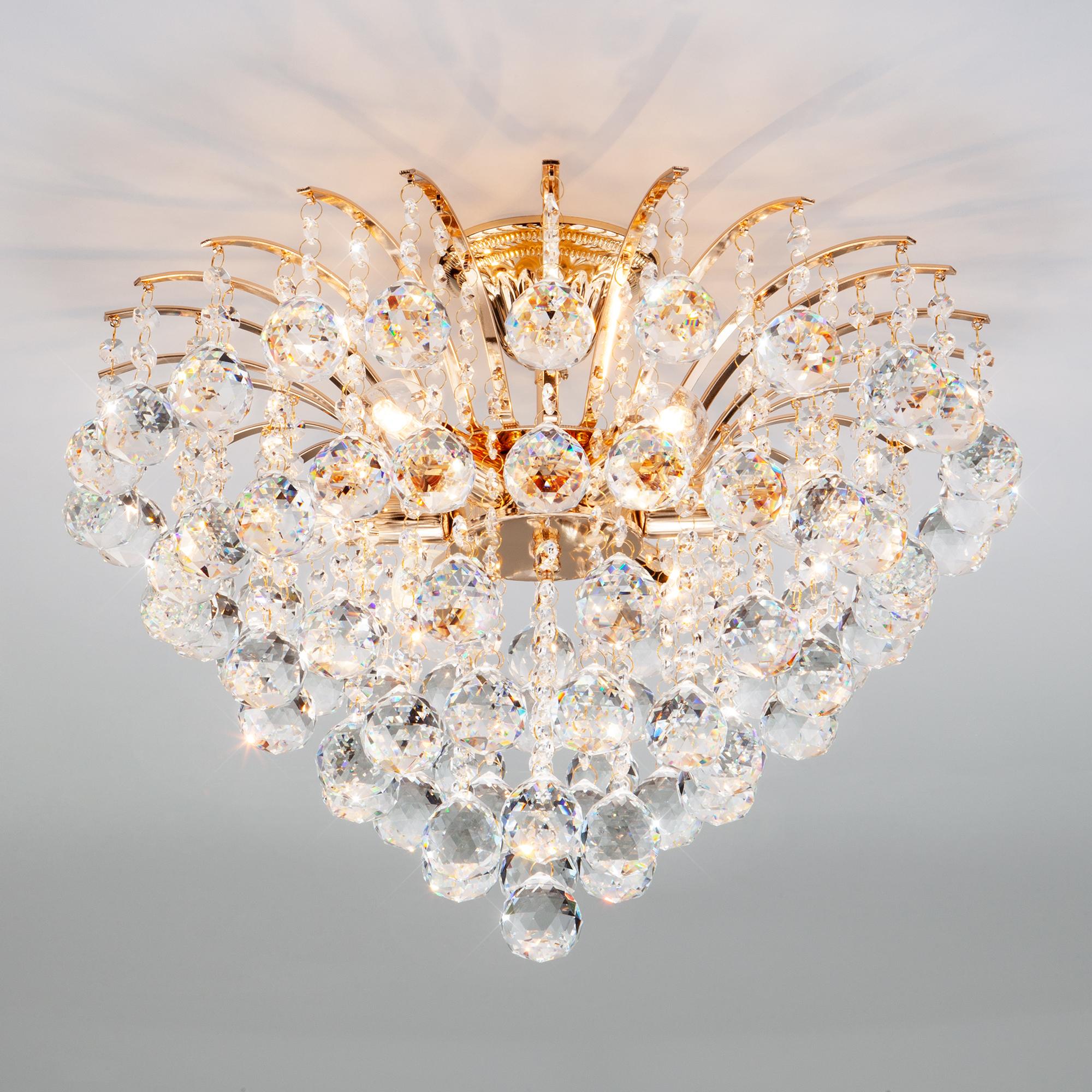 Люстра с хрусталем Eurosvet 3299/6 золото