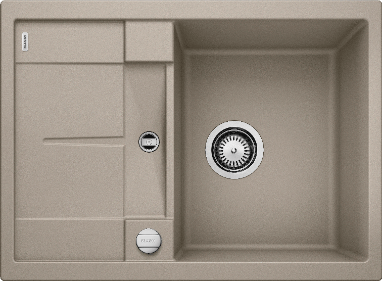 Врезная кухонная мойка Blanco METRA 45 S Compact SILGRANIT PuraDur серый беж