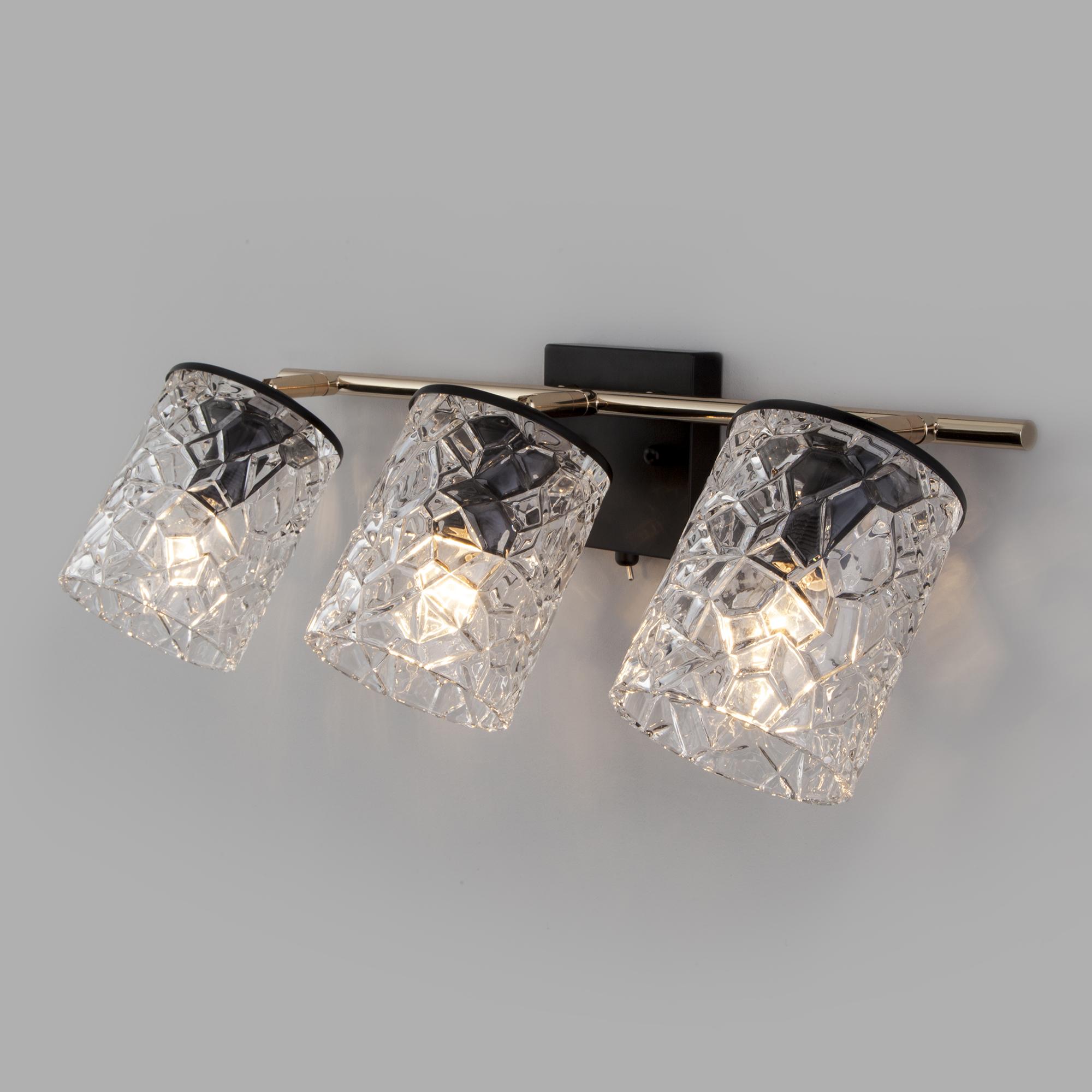 Настенный светильник Eurosvet 20095/3 черный/золото