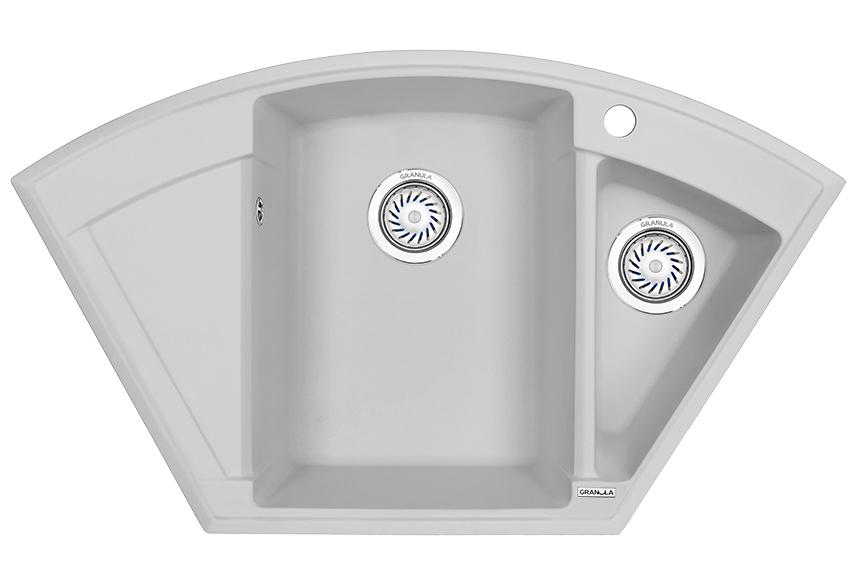 Врезная кухонная мойка Granula 9001 арктик
