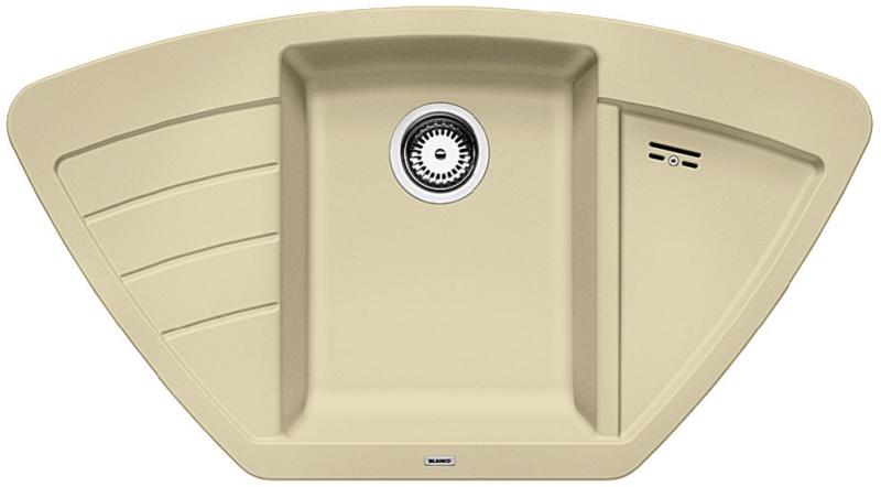 Врезная кухонная мойка Blanco ZIA 9E SILGRANIT PuraDur шампань